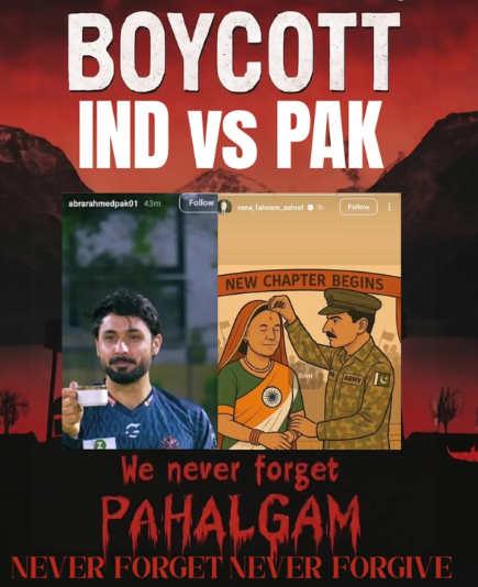 IndiaCrooks's tweet photo. In #Pakistan hasn't been taught good lesson yet, I will continue with my #BoycottIndPakMatch and will not watch it. I did it in Champions-Trophy and Asia-Cup matches as well. Sad to see #INDvsPAK matches still being organized by @ICC @BCCI, instead of #BanPakistan henceforthwith! https://t.co/44UCoQLdC2