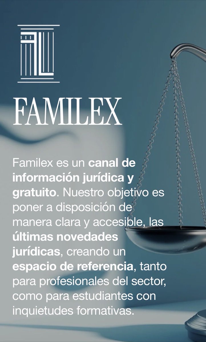 Comparto con todos vosotros y vostras la página Web de Familex, un espacio gratuito y abierto para la comunidad jurídica, a través del cual se facilitan novedades jurídicas, sentencias de interés, artículos doctrinales y podcast en materias de actualidad. Podréis encontrar el