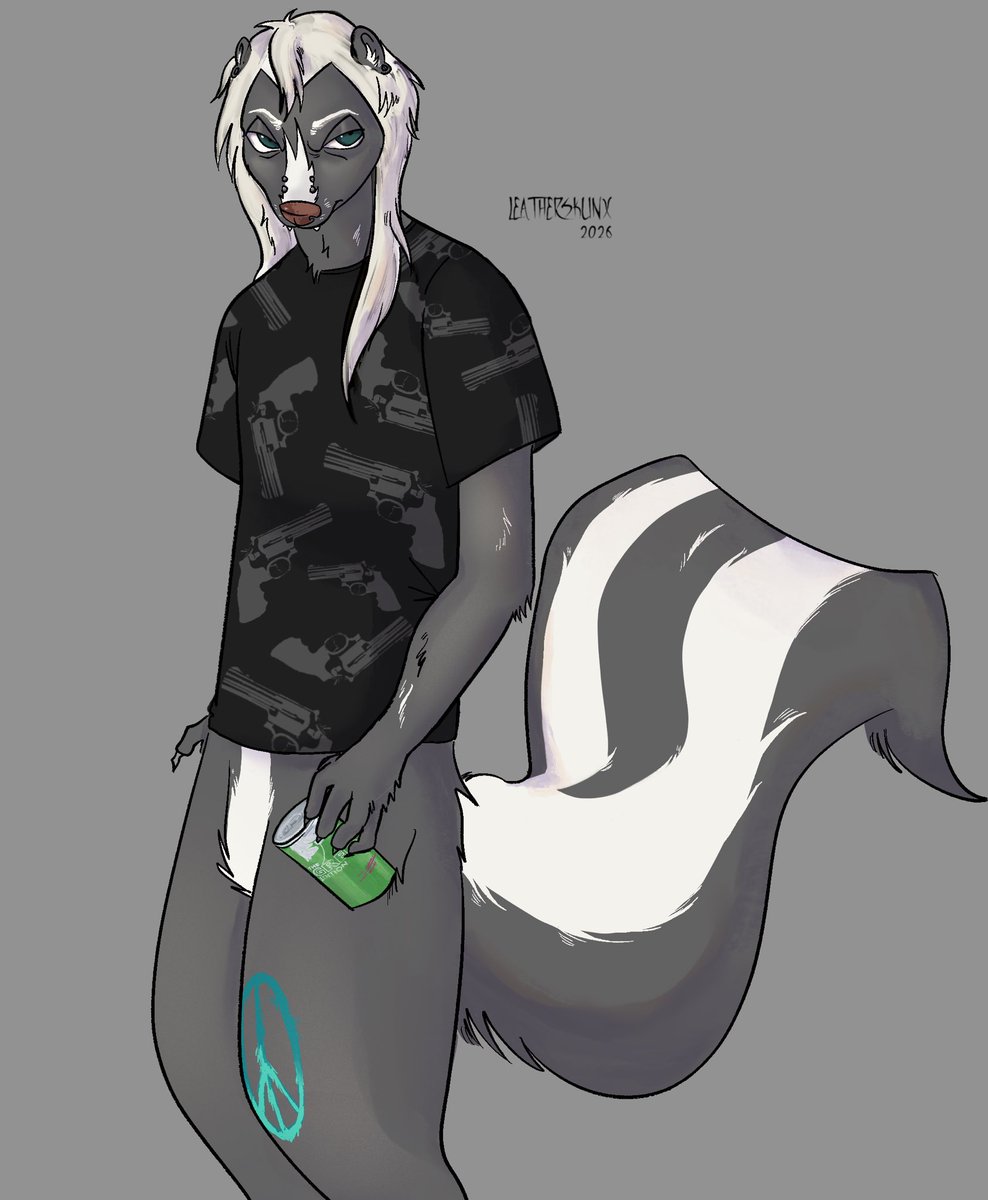 wanted a new pfp but i didn’t really like how it came out shaded, maybe it’s just me lol! #skunkfurry