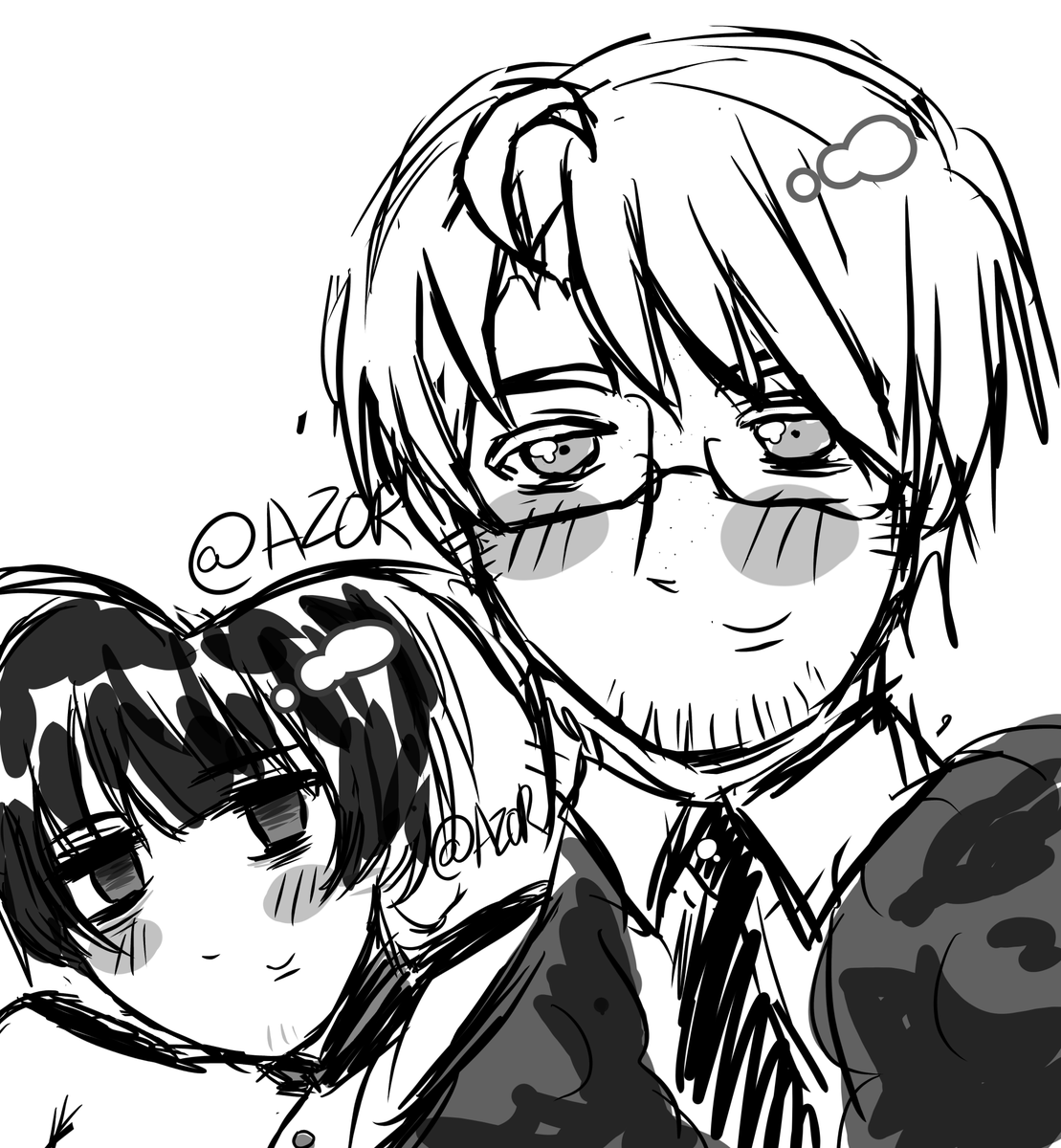 shingunglazer67's tweet image. I don't really like amepan but I drew them anyway #hetalia #Strawpage #amep