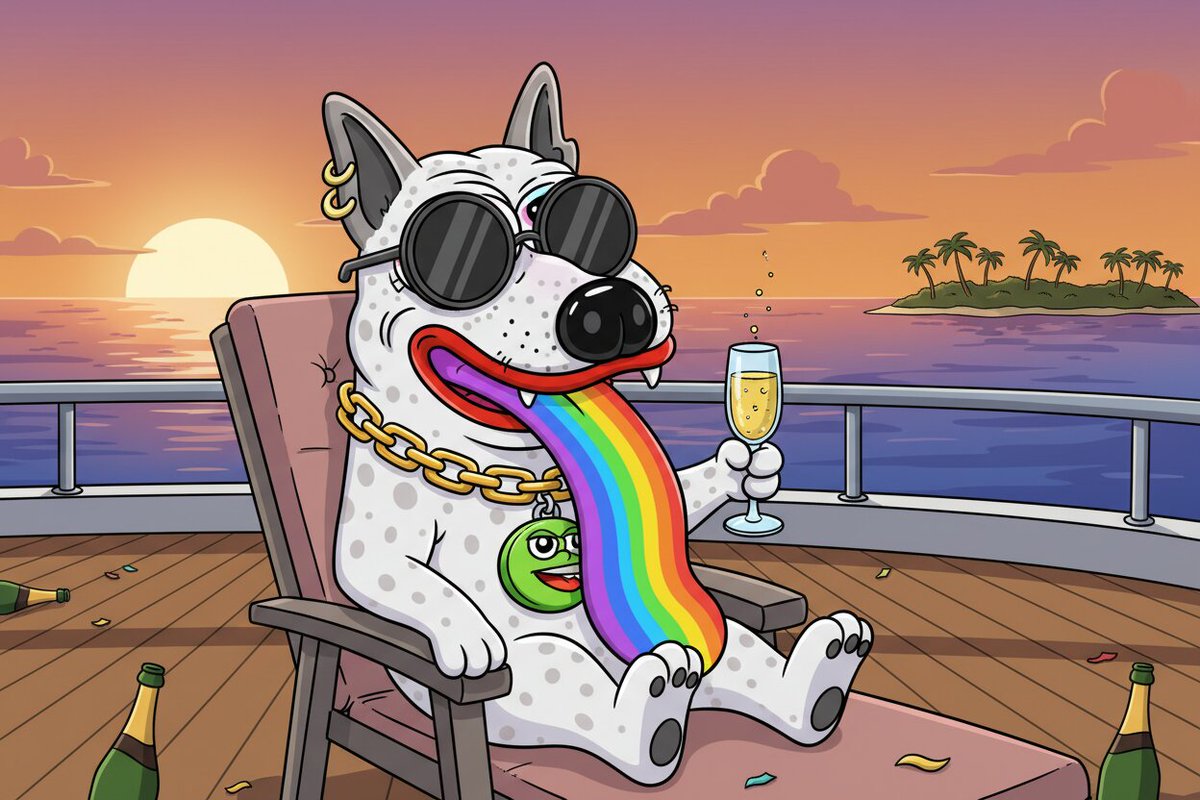pepesdog_'s tweet photo. POV: you told yourself you'd take profits at 2x but now you're on a yacht at 100x 🛥️🍾 NGMI became WAGMI real quick #pepesdog #CC8 https://t.co/cnMAf6ajOj