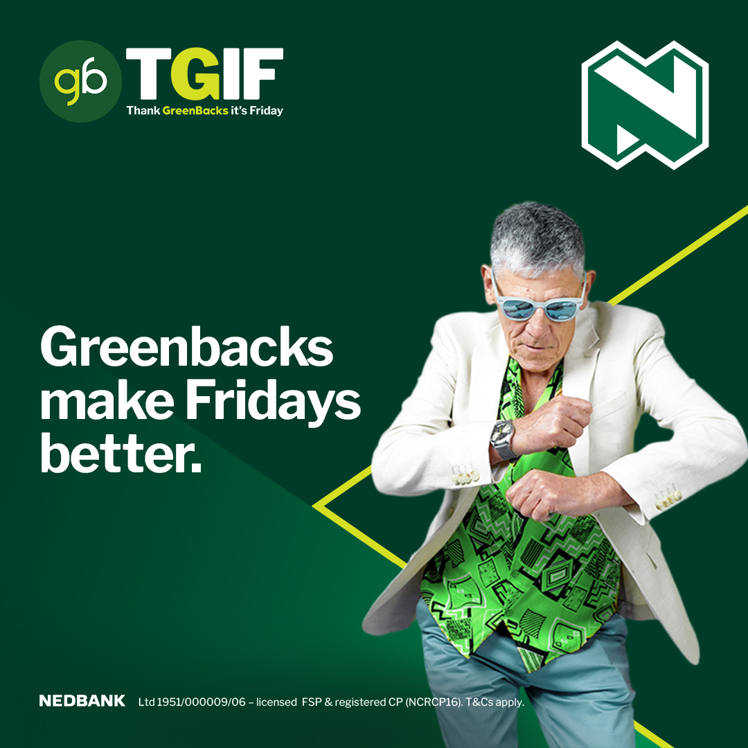 Nedbank's tweet image. February Fridays are better with Greenbacks.

How do your Greenbacks make life a little sweeter? 

Tell us in the comments while using ‘💚ThankGreenbacksItsFriday’ and stand a chance to win 1 of 15 Avo vouchers worth R1 000 each. T&amp;amp;Cs apply.