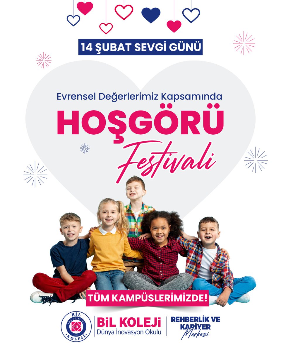 14 Şubat Sevgi Günü ❤️
Evrensel Değerlerimiz Kapsamında
HOŞGÖRÜ Festivali
Tüm Kampüslerimizde!
