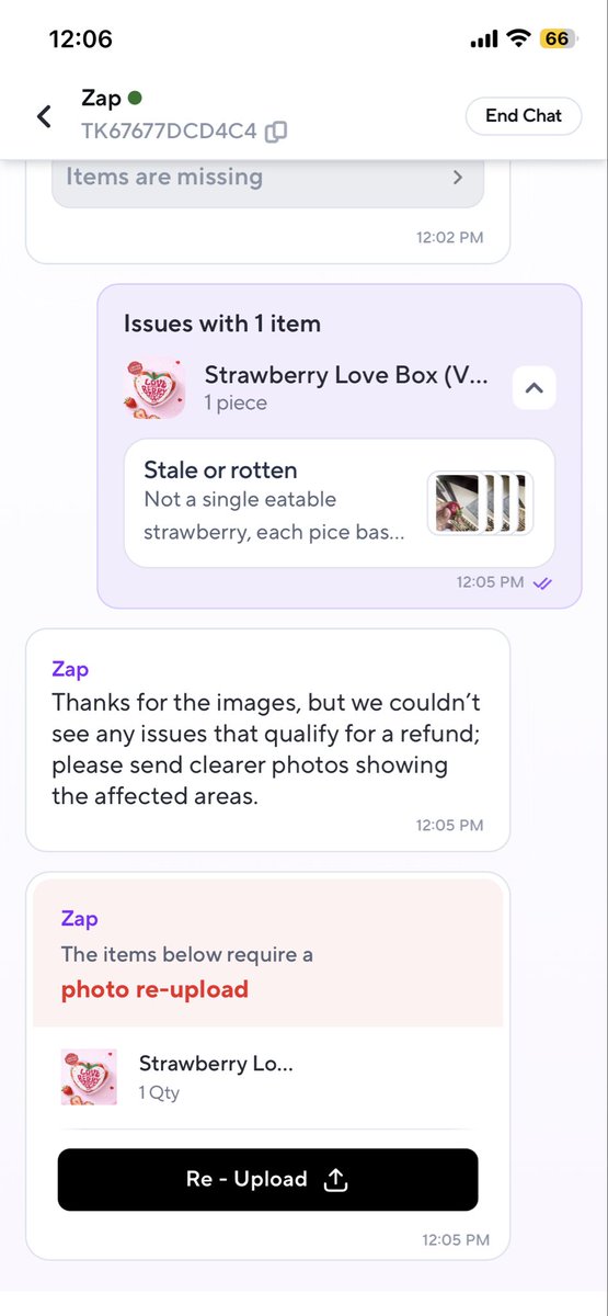 Rohanrsna's tweet photo. @zeptocares And this is what I get, and also there were rotten sweetpotato, only one pice from it was normal, https://t.co/jK867X5Nv0