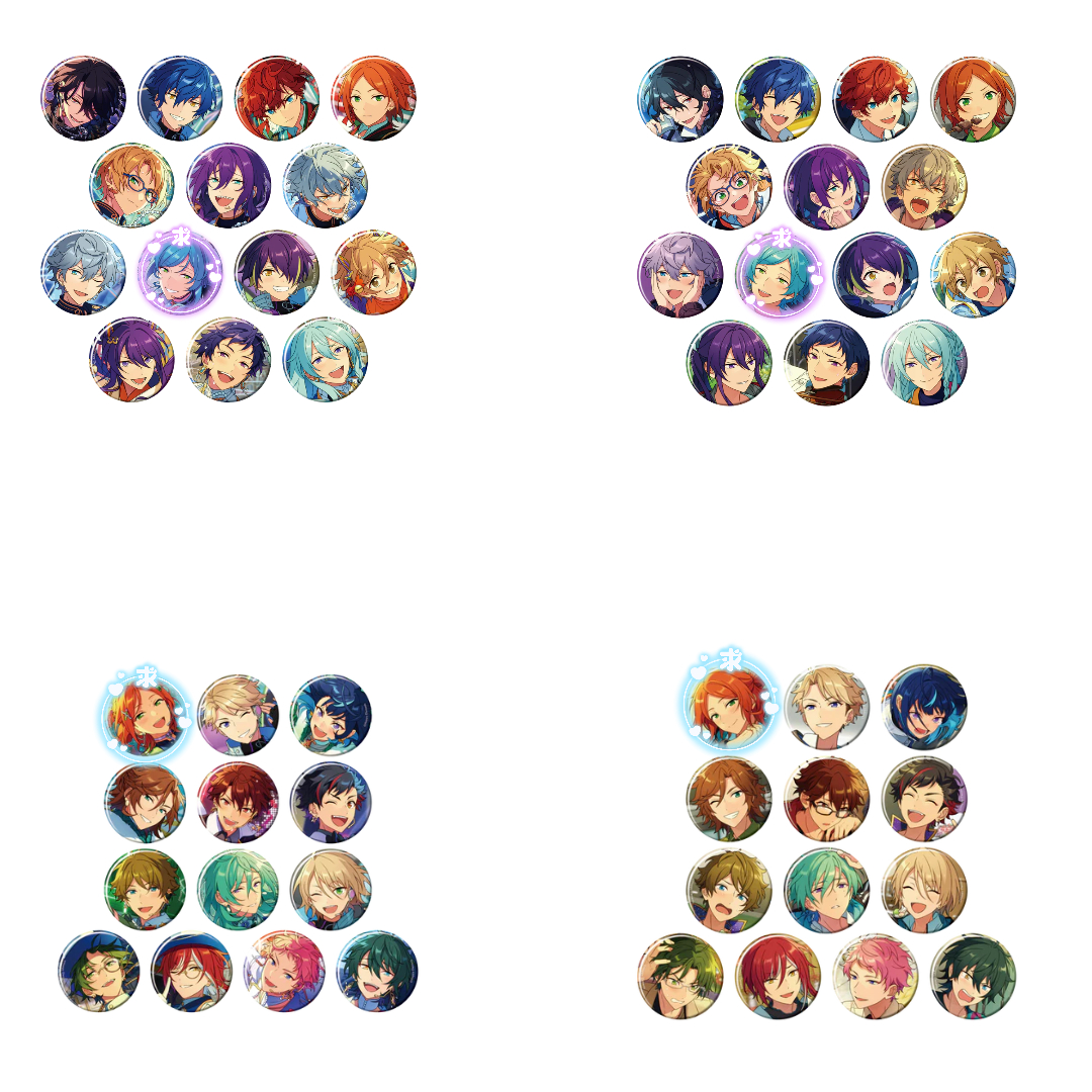 交換 譲渡】あんスタ コレクション缶バッジ 2025 Dec. 2026 Jan. Idol