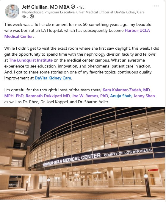 Harbor-UCLA Nephrology, HTN & Transplantation tweet media