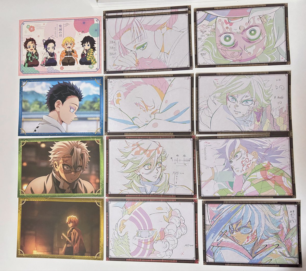 童磨　ランチョンマット・ポストカードセット 交換】鬼滅の刃 ufotable cafe DINING ダイニング TOGO ポスカ ポスト