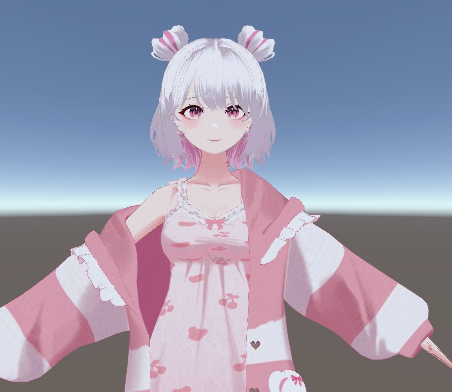 私が最近迎え入れたVRCの子「ひきくまりのクマリ」ちゃんですー(改変