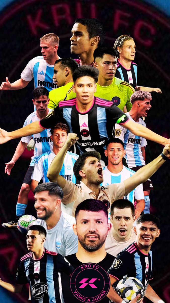 La plantilla más Argentina 🇦🇷 en la historia del club 🩷🖤 ahora está en México 🇲🇽 

La vamos a pasar bonito 😊 

¡Vamos mi KRÜ! 🩷🖤