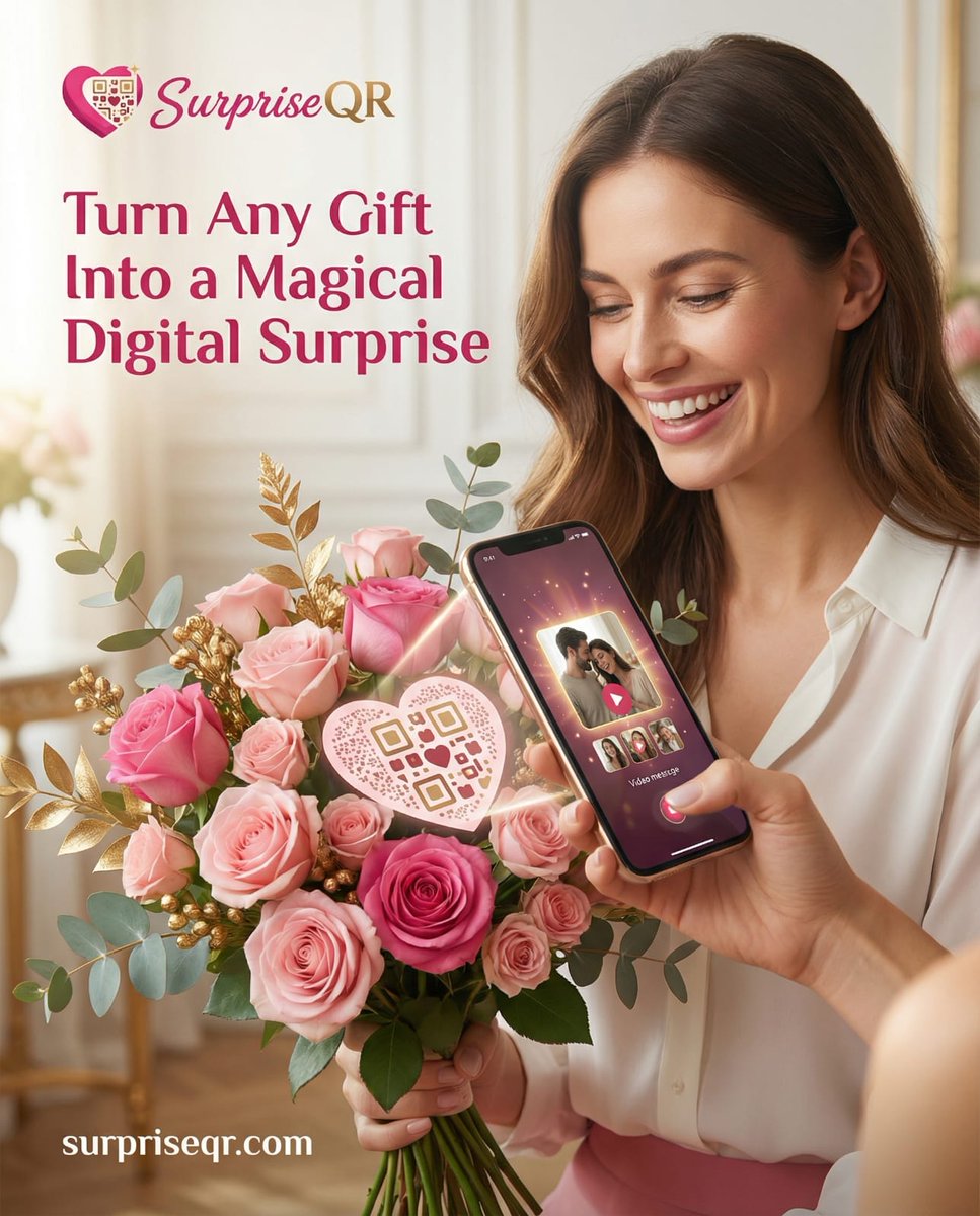 SurpriseQR's tweet photo. Create a Valentine surprise in 2 minutes ❤️
Make your message reveal when they scan a QR
Try now: https://t.co/FinDFV7Tc0
IG: https://t.co/jinnlHQ6QS
#giftsforher 
#giftsforhim
#ValentinesDayGift 
#valentinesdaygiftideas 
#ValentinesDay2026 https://t.co/ba30KpmFhs
