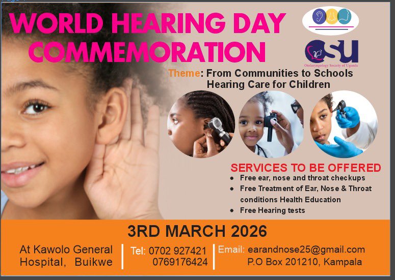 Otolaryngology Society of Uganda (OSU) tweet media