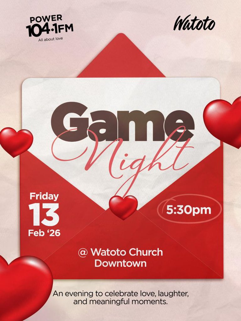 powerfmuganda's tweet photo. It’s D-Day! 🚨
The #PFMLoveWeek curtain call is happening TODAY at Watoto Church Downtown.
🩸 Now: Blood Donation Drive (Save a life!)
🎲 Later: Game Night (Bring the energy!)
The gates are already OPEN. Grab a friend, bring a smile, and let’s end the week strong! 🔗🙌 https://t.co/eKgmcMYCeT