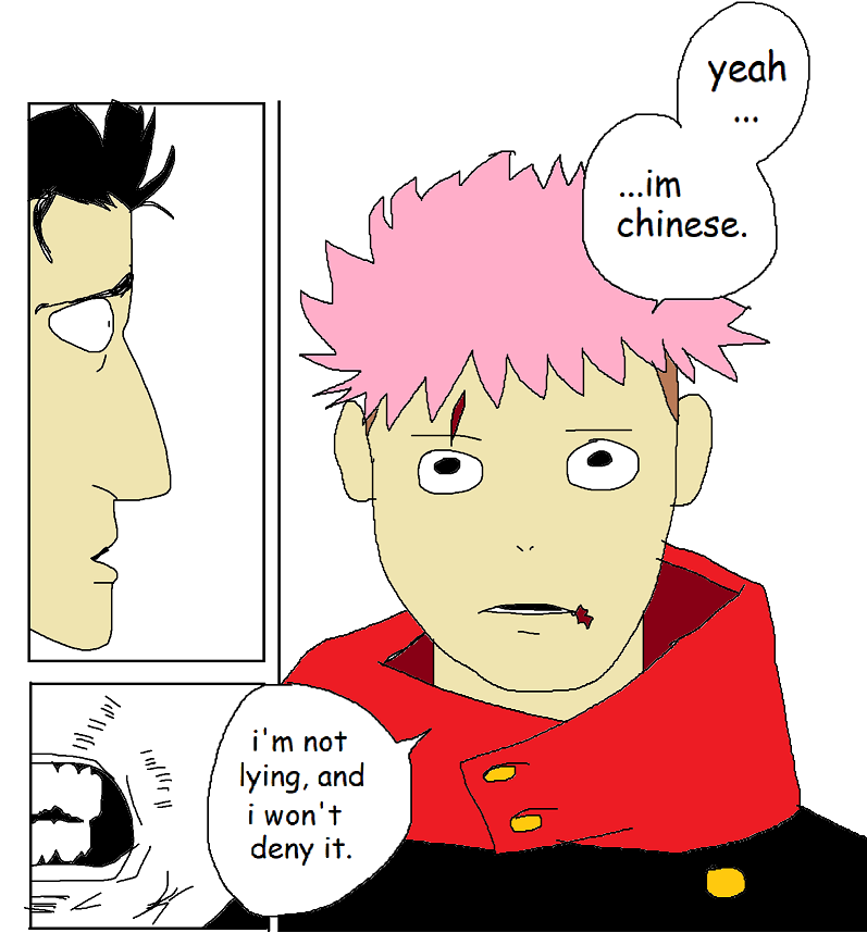 alexlingo25's tweet image. what if jujutsu kaisen was chinese?