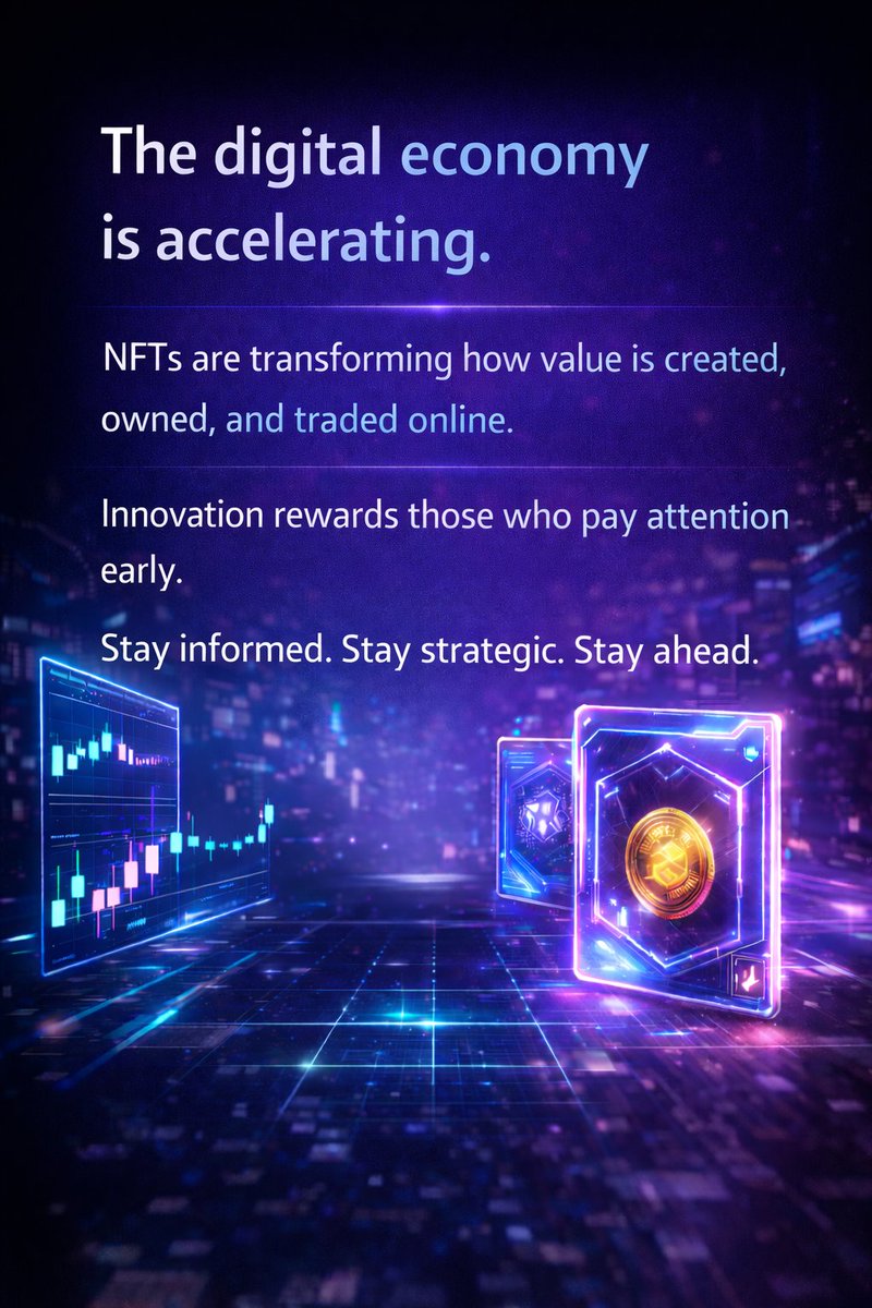 AlexanderB7098's tweet photo. Today’s Post 🚀
The digital economy is accelerating.
NFTs are transforming how value is created, owned, and traded online.
Innovation rewards those who pay attention early.
Stay informed. Stay strategic. Stay ahead.@spaace_io #NFT #DaGama https://t.co/MJVoC6jGb8