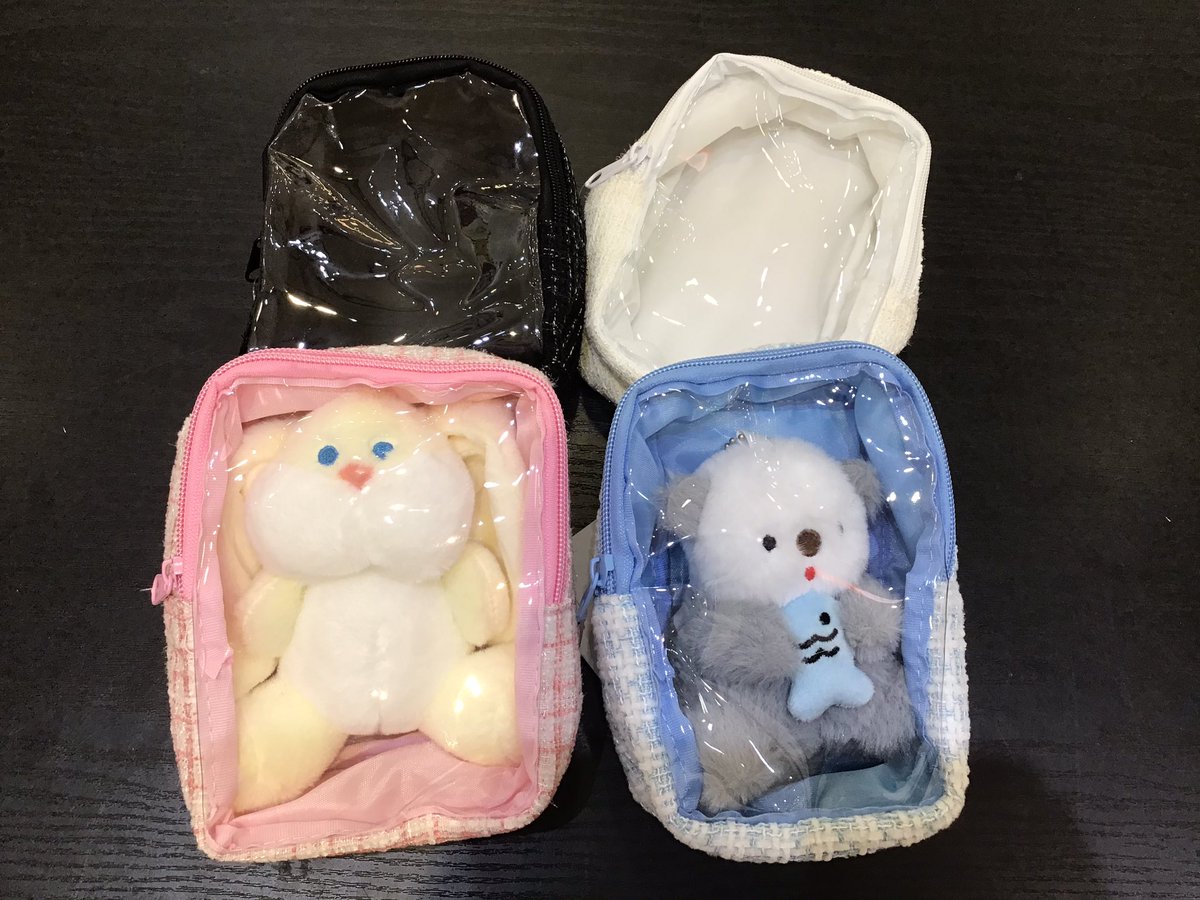 🎀再入荷🎀 ツイード柄ぬいぐるみポーチが全色再入荷しました🤍 ぜひ