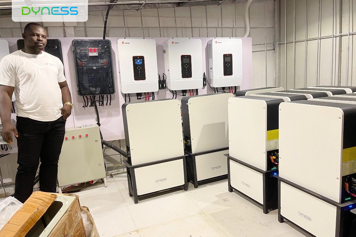 DynessESS's tweet image. #Dyness Powerbox Pro Case | Abuja Goes Solar
With this solar + storage system installed by Purple Pro Limited, the site now enjoys stable, clean electricity day and night.
 Learn more: dyness.com

#DynessShowcases #PowerboxPro #SolarNigeria #InstallerSpotlight