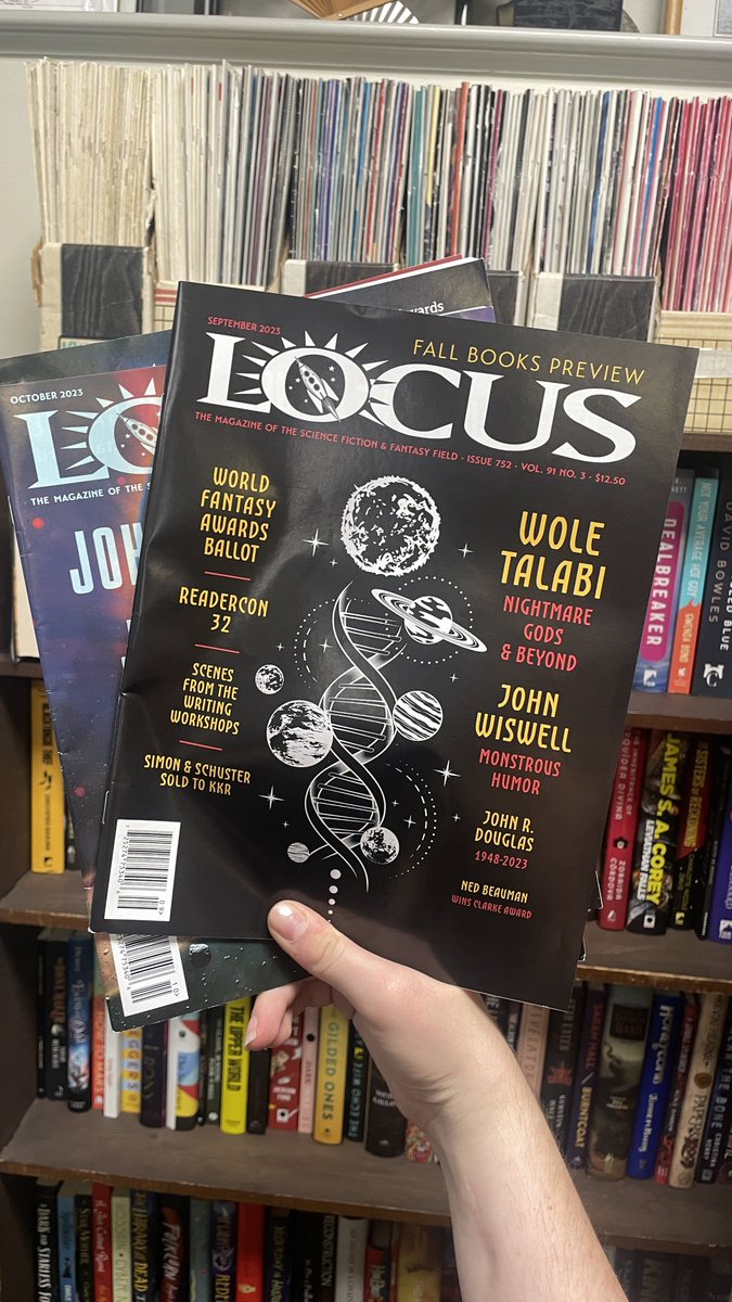 locusmag's tweet photo. For readers who want it all—industry news, author interviews, and book reviews—#LocusMag is your trusted source in the SFF community. Subscribe today: https://t.co/x5f5RlX1hg https://t.co/Sq54CInfXG