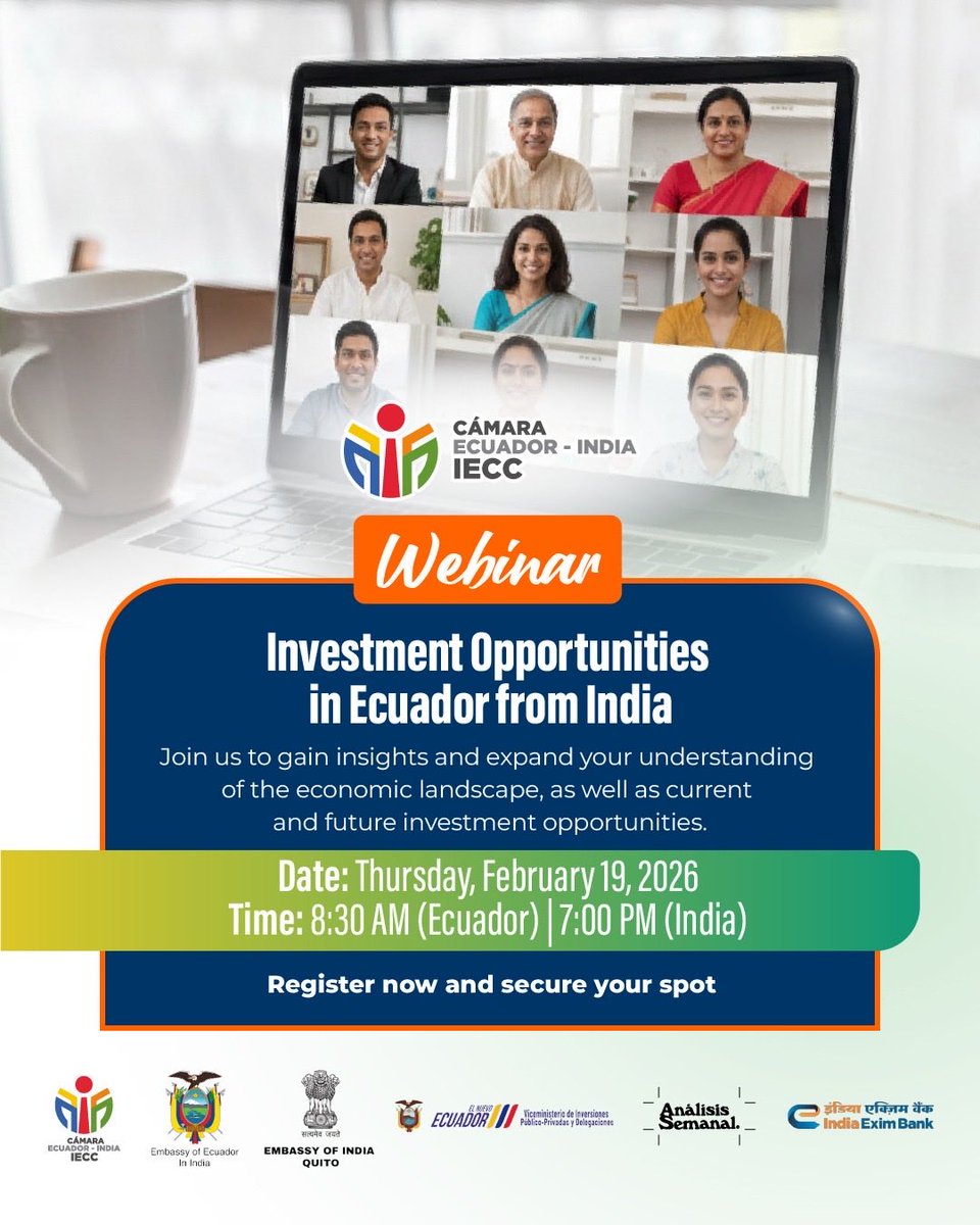 Embajada Ecuador India tweet media