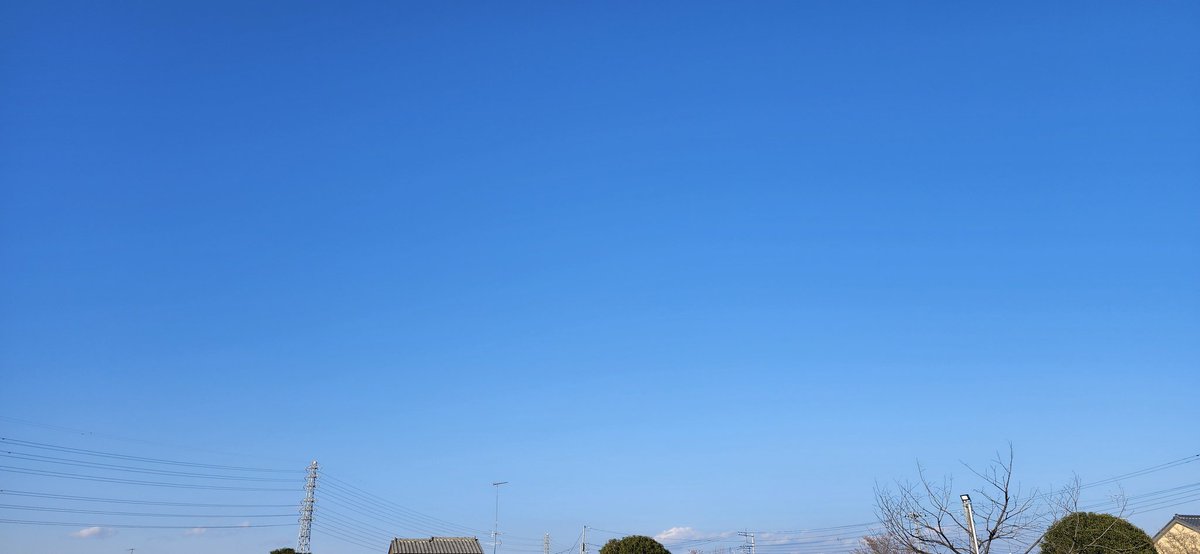 天気は快晴、暖かいね。