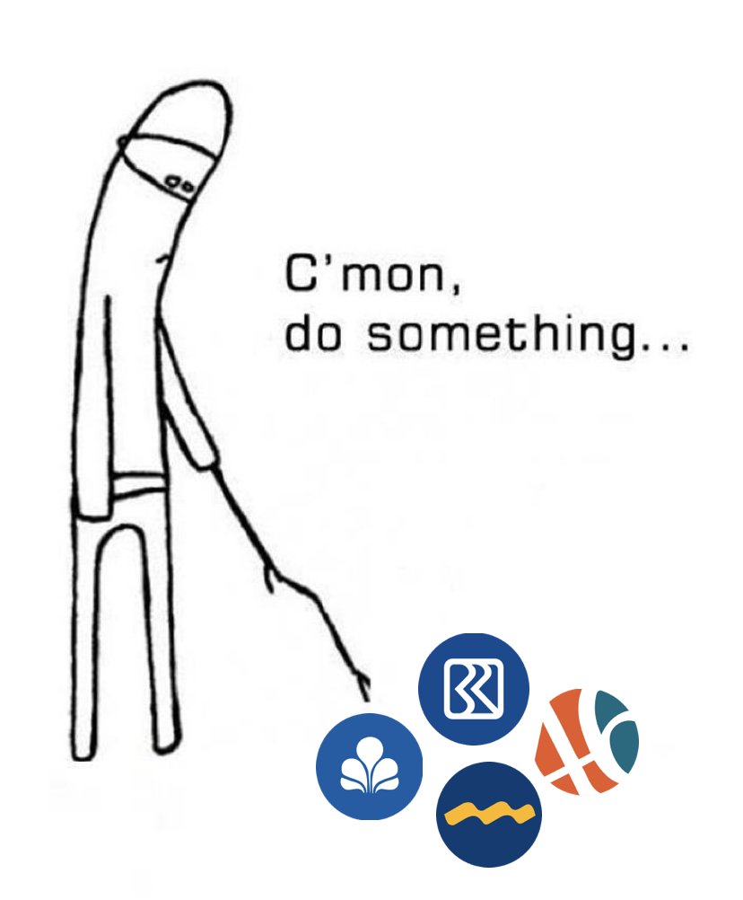 Kondisi "Value investor" sekarang:

BBCA.
BBRI.
BMRI.
BBNI.

Stablecoin.