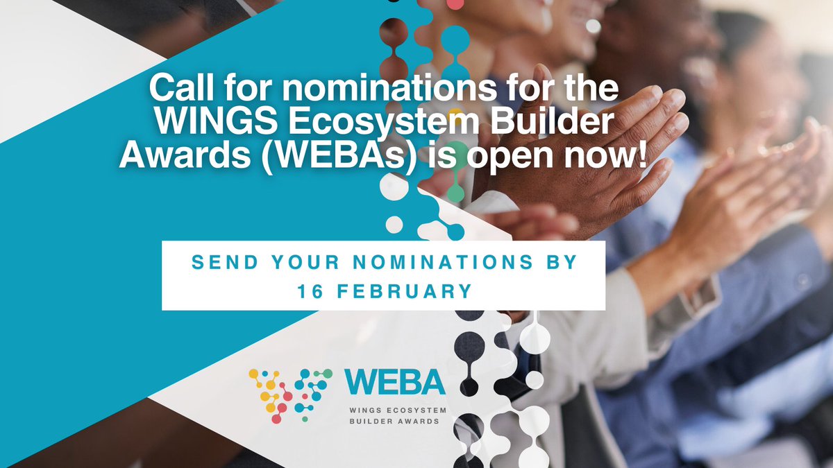 wings_info's tweet photo. Final days to nominate for the WINGS Ecosystem Builder Awards. Help recognise the organisations & funders strengthening #philanthropy worldwide.
Deadline: 16 Feb
Find more information here: https://t.co/Nnza5viAtS
#WEBAs https://t.co/fjGQ2031Fy