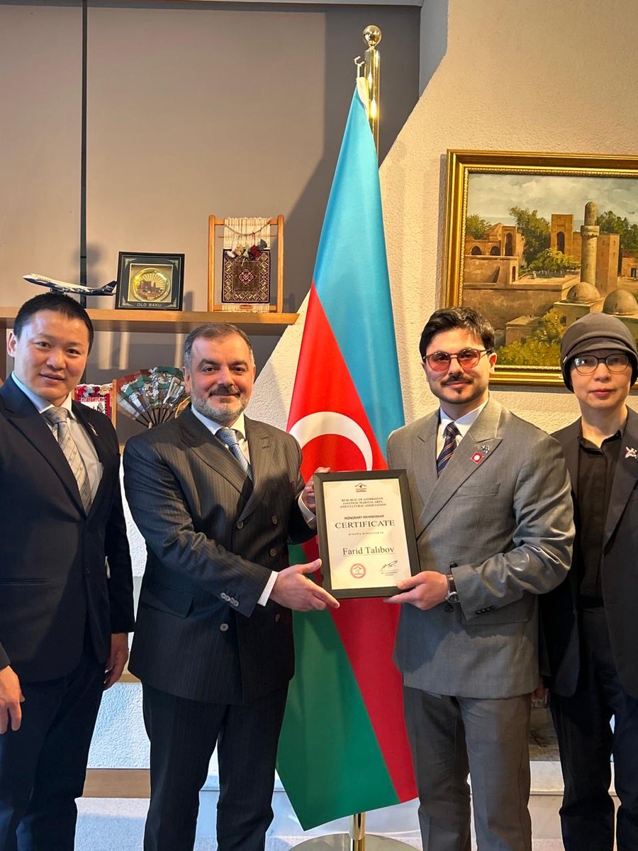Proud to become a honorary member of the Japanese Martial Arts and Cultural Association of the Republic of Azerbaijan