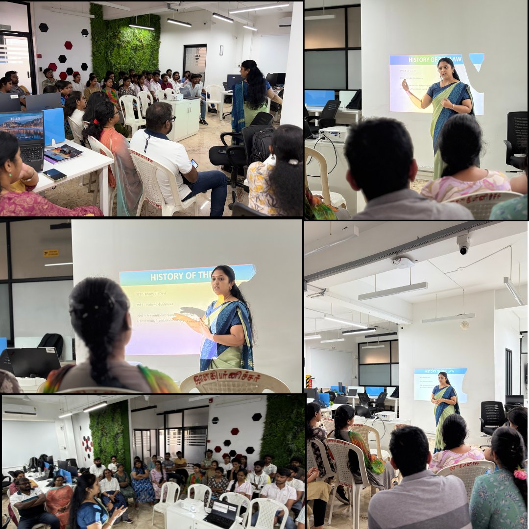 telecomatics's tweet photo. We were truly honored to have Uma Mageshwari join us at our POSH (Prevention of Sexual Harassment) Awareness &amp; Compliance Session held on 06/02/2026.

A special thanks to Ganesh Pradeep, Aarti, and Shruthi making this event a great success.

#POSH #WorkplaceSafety #Telecomatics https://t.co/6edL9VuAlG