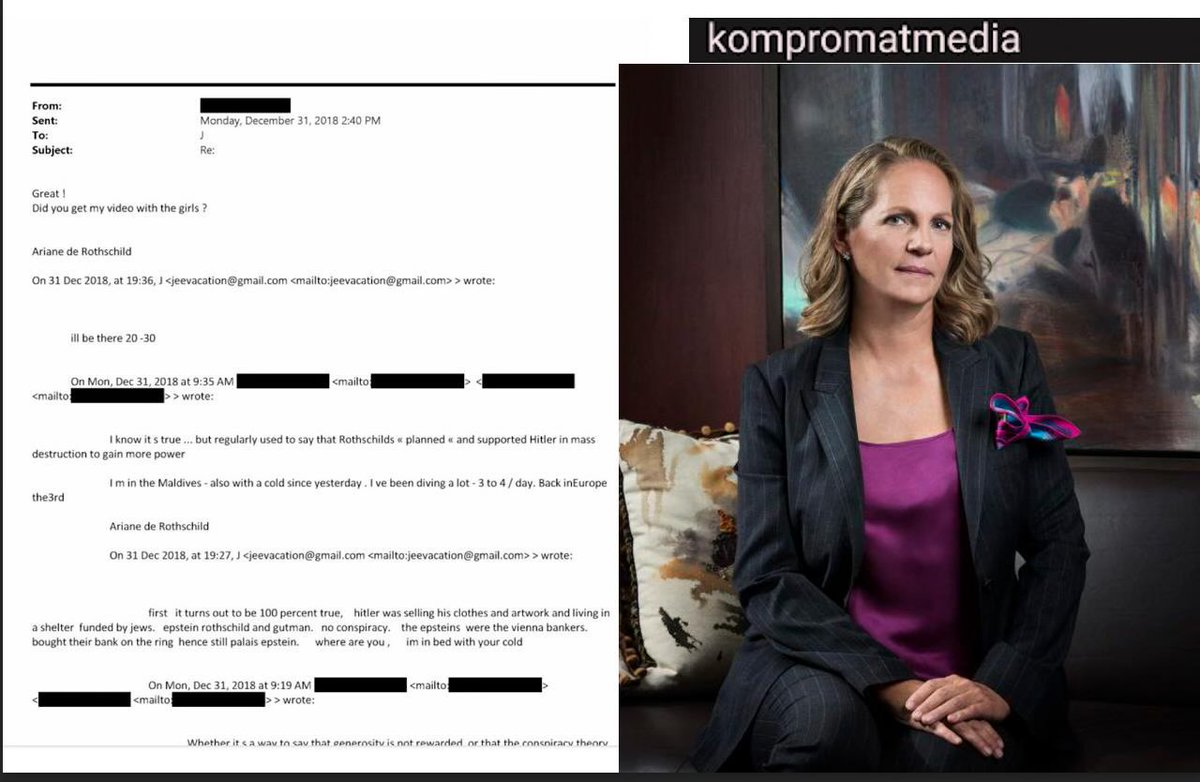 Ni d’Ariane de Rothschild ni du "gérant-associé" Macron de chez Rothschild (pourtant cité plus de 200 fois dans les e-mails Epstein) …

Jeffrey, «as-tu bien reçu ma vidéo avec les filles?»–13 jours après le tsunami Epstein, la Justice française ne s'intéresse toujours pas à