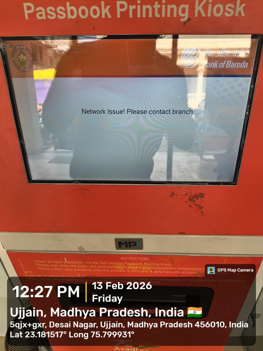_singhjee_'s tweet photo. Hi, @bankofbaroda Visited your branch for passbook Updation but it was clearly mentioned by the branch that no printing machine is available at the branch we have the only option to update the passbook through the machine present outside. 

Look into the matter. 
#Rbi #shameful https://t.co/mB3y67voPL