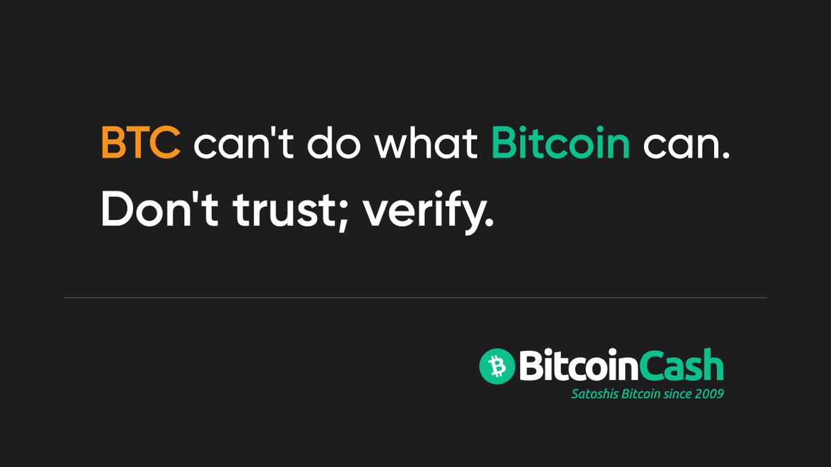 etherbalance's tweet photo. Please pay attention. $BTC has been a PsyOp since 2015.

Bitcoin has been fine since 2009. #BCH💚 https://t.co/rjOw4cUWaa