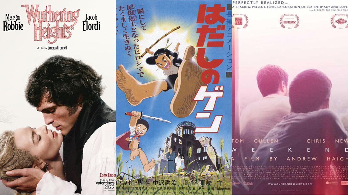 ThePhilmFix's tweet photo. Intimacy. Obsession. Survival - it's all in this week’s PHILM FIX! 👉  https://t.co/iZuTgGOEbC ��

Andrew Haigh’s Weekend 🎞️
Emerald Fennell’s decadent Wuthering Heights 🍿
Keiji Nakazawa’s harrowing Barefoot Gen 🇯🇵

Three emotional extremes. One weekly cinematic prescription 🎬 https://t.co/SYwJIJrbRW