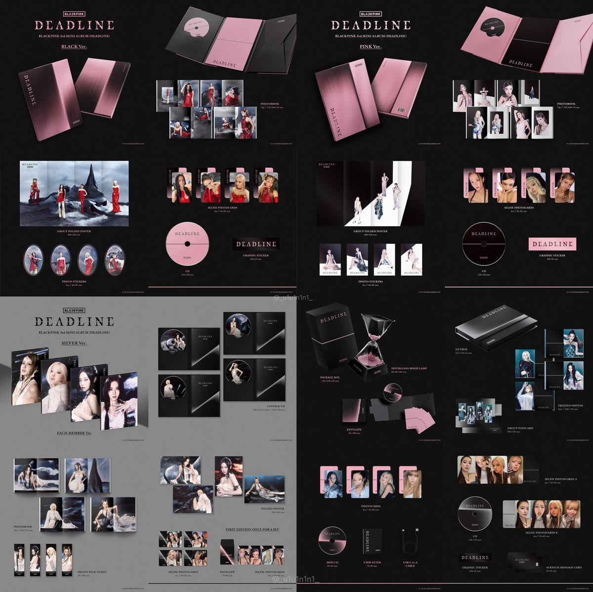 BLACKPINK DEADLINE 📈初動反映 ・BLACK / PINK ・SILVER ・GRAY