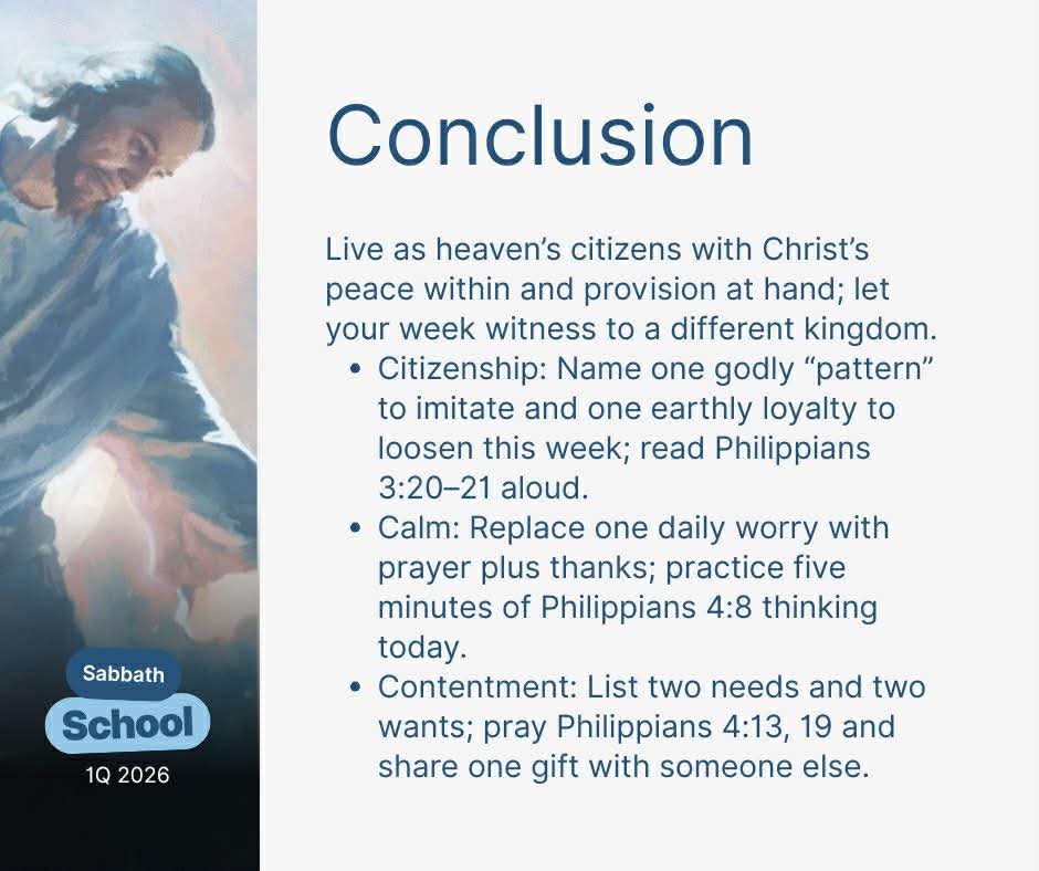 Godwakeupcall's tweet image. He wants everyday choices-how we think, pray, and give-to reflect the country we truly belong to.

𝐖𝐡𝐚𝐭 𝐩𝐫𝐢𝐯𝐢𝐥𝐞𝐠𝐞𝐬 𝐛𝐞𝐥𝐨𝐧𝐠 𝐭𝐨 𝐭𝐡𝐨𝐬𝐞 𝐰𝐡𝐨𝐦 𝐉𝐞𝐬𝐮𝐬 𝐡𝐚𝐬 𝐫𝐞𝐝𝐞𝐞𝐦𝐞𝐝 𝐚𝐧𝐝 𝐦𝐚𝐝𝐞 𝐜𝐢𝐭𝐢𝐳𝐞𝐧𝐬 𝐨𝐟 𝐡𝐞𝐚𝐯𝐞𝐧?

#SabbathSchoolLesson