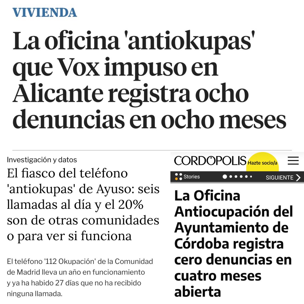 Esto iba de desviar la atención hacia otro lugar ante el problema del acceso a la vivienda y de vender alarmas. Nada más. 
Mucha gente se va a sentir utilizada, y con razón.