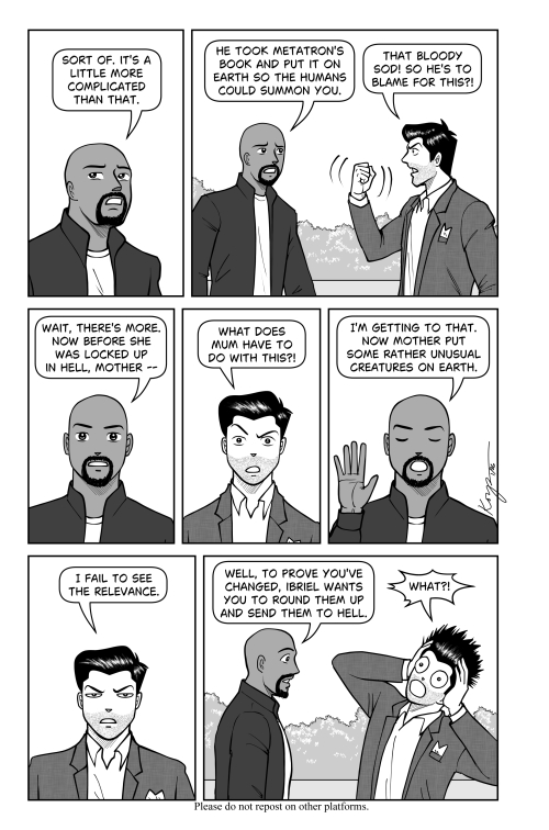 AntarcticEchoes's tweet photo. Happy Friday, everybody!🥰🥰🥰💖💖💖 Here is #TheDevilFiles no. 12!  Dorky Luci finds out what Ibriel wants of him.... 😅😅😅 Enjoy! 💖💖💖💖💖#LuciferNetflix #Lucifer https://t.co/7fZHrhfove