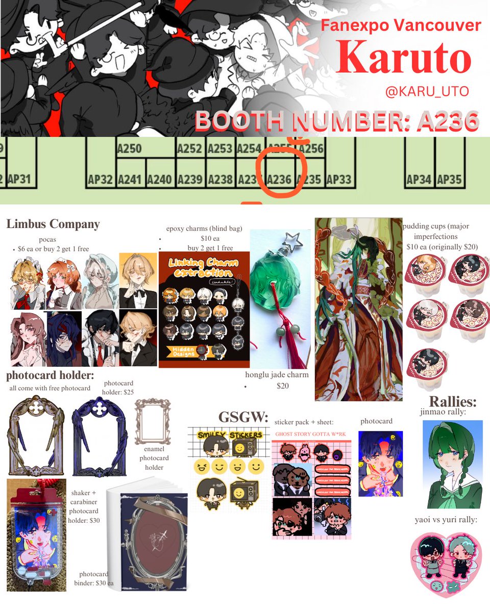 karu_uto's tweet photo. Fanexpo Vancouver catalogue!!
Limited qty of items so pls dm or email me to reserve items if you’d like! https://t.co/DF1HMRyKWv