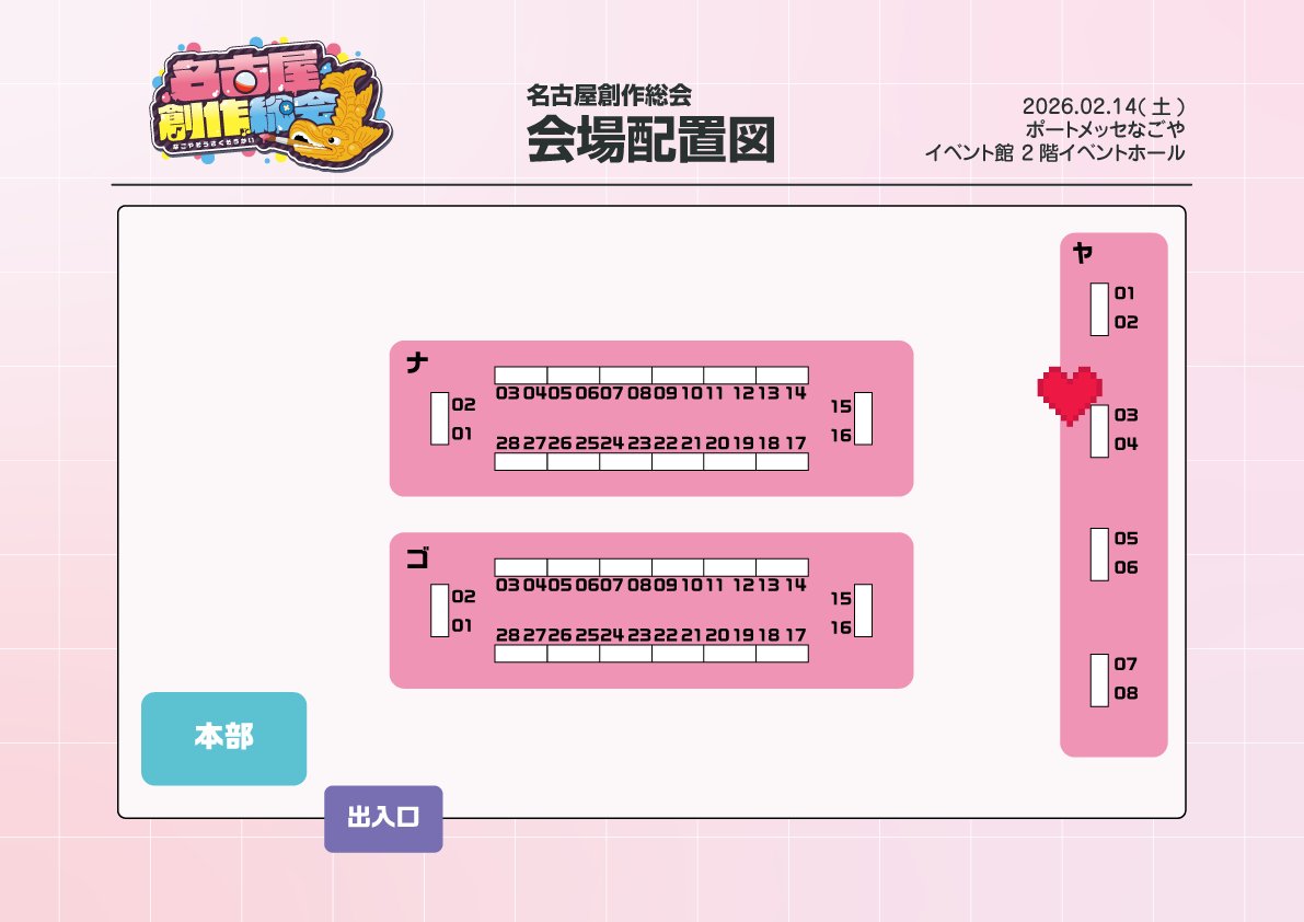 2026.2/14 名古屋創作総会　参加いたします。 よろしくお願いいたします🙇