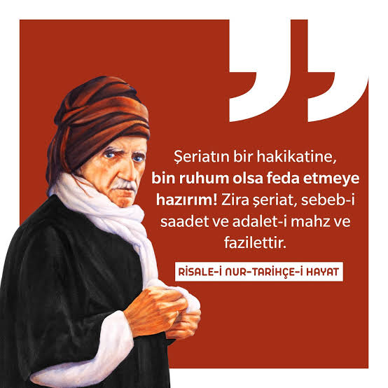"Şeriatın bir hakikatine bin ruhum olsa feda etmeye hazırım."
#HayırlıCumalar