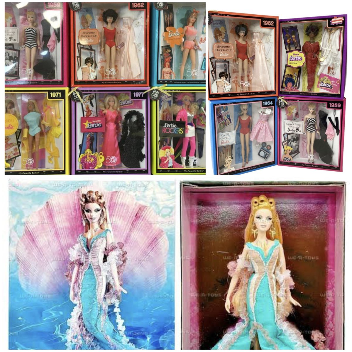 This is why the 50th Barbie Anniversary is the BEST Barbie Anniversary. Something's in the air and everyone seems inspired which transcends to both playline and collector dolls. We had new materials (Aphrodite), reimagines, and the REPROS!!!! We had it good 😭