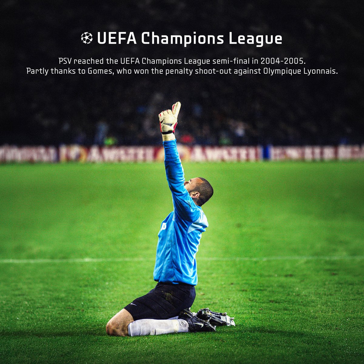 PSV's tweet photo. Saves that made history, a true legend to remember 🧤✨

Parabéns, O Goleiro Grande! 🇧🇷🥳 https://t.co/5iOBxUv9pd