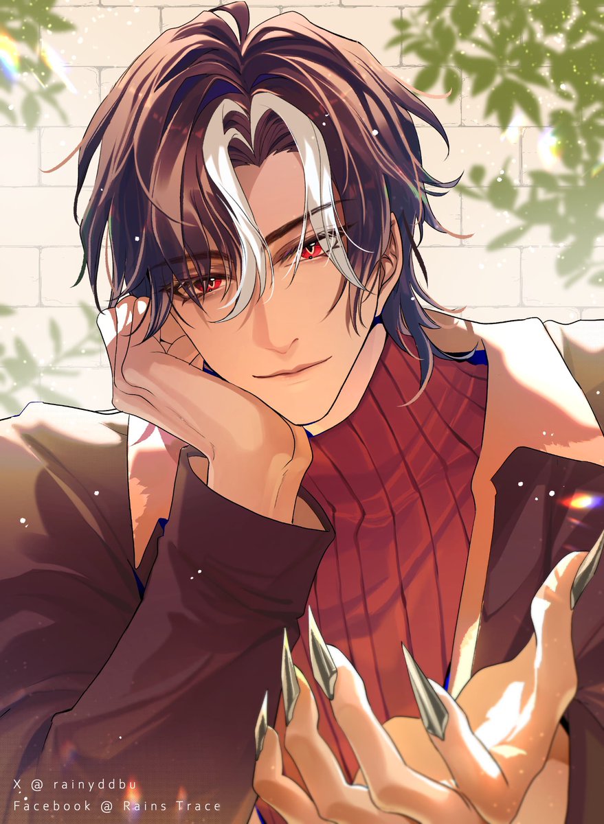 rainyddbu's tweet image. Happy vampire’s day!!!
Have you all prepared your chocolates alreadyyy?? 🍫🥹
#Lunography 

First time drawing Luci like this… it feels so fresh🤣❤️
Is this Cute + super clingy + over protective + hand holding + yearning enough?? 🥹
Thank you Luci for the perfect Valentine’s