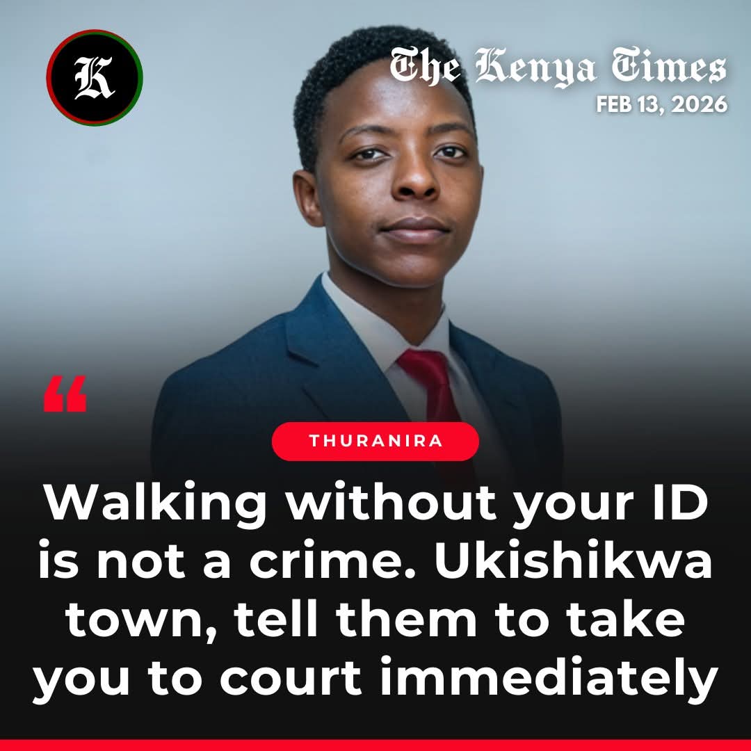 Lawyer Thuranira says that if you are arrested in Nairobi town for not having your ID, ask to be taken to court immediately.