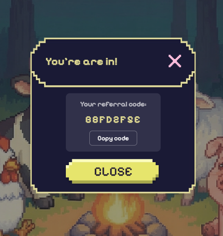 🔔Referral is up <a href="/gold_grass_game/">Gold Grass</a> 

⚔️Join with Sensei Team 

Referral Code : B8FD2F5E
goldgrass.world

Maybe there is a bonus with my ref ? 👀