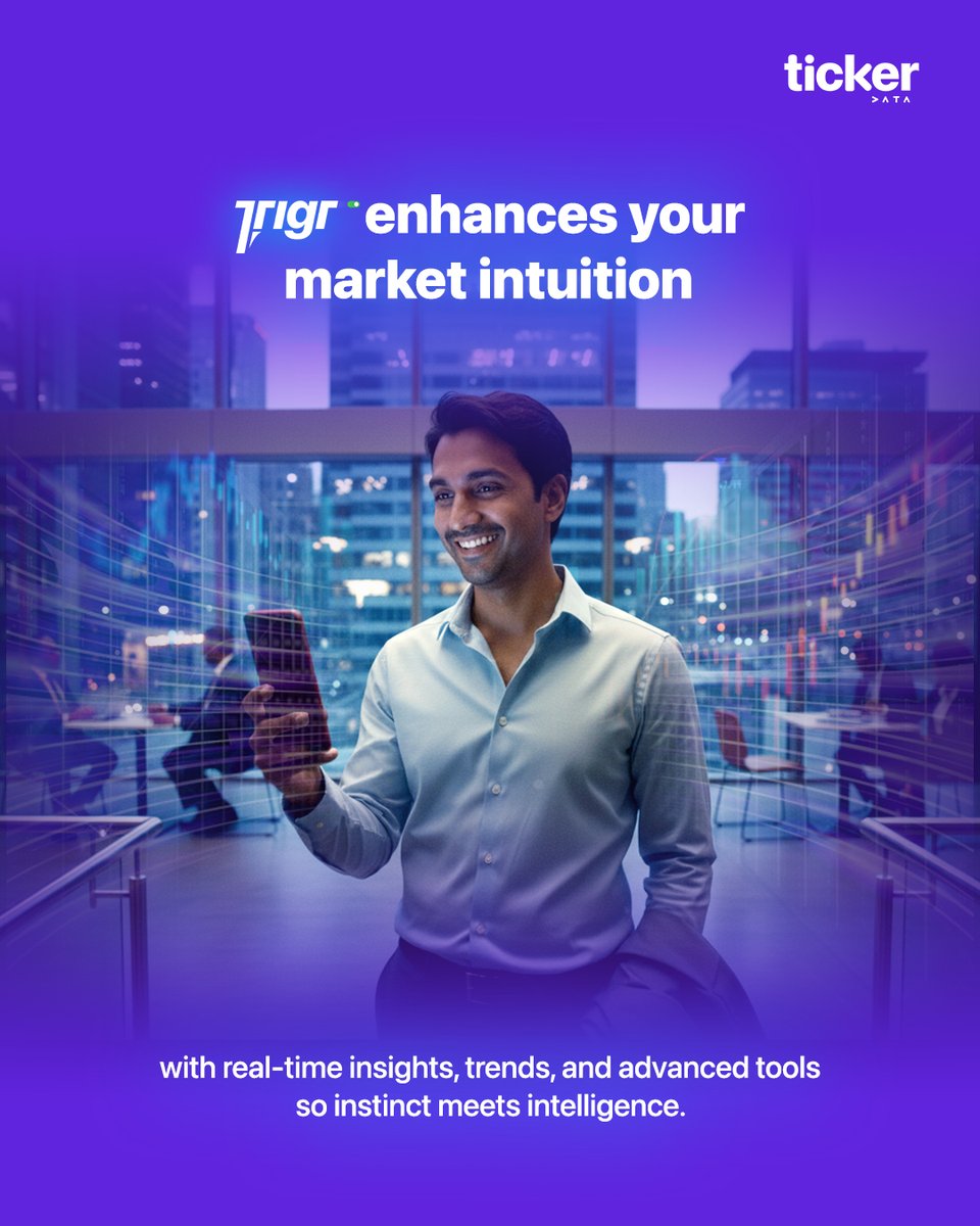 Tickermarket's tweet photo. Your gut feeling just got a data upgrade.
Trigr your 6th sense for smarter decisions.
#Trigr #DataIntuition #MarketSense #IntelligentTools https://t.co/iJiQM2h5Wd