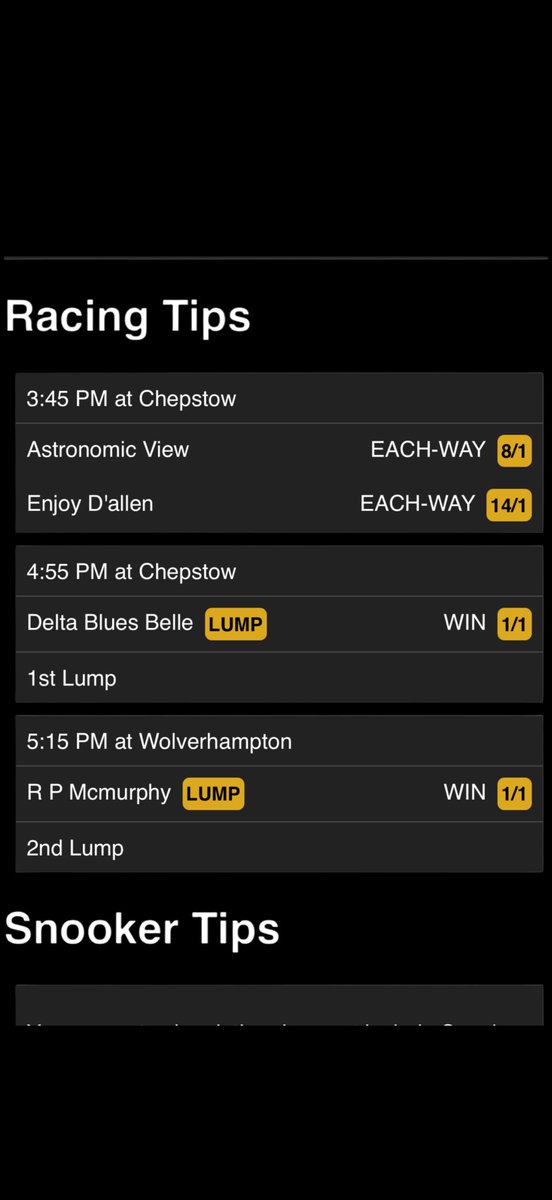 mooshtipsbeware's tweet photo. Anyone that doubts that this 🤡s subscribers are at an all time low and he is so desperate certainly has their heads in the sand. Two more odds on lumps and 2 in the same race desperate to gets mugs joining for Cheltenham, I mean he screamed about a 1/9 winner yesterday 😂😂😂 https://t.co/VWO8kdaNpM