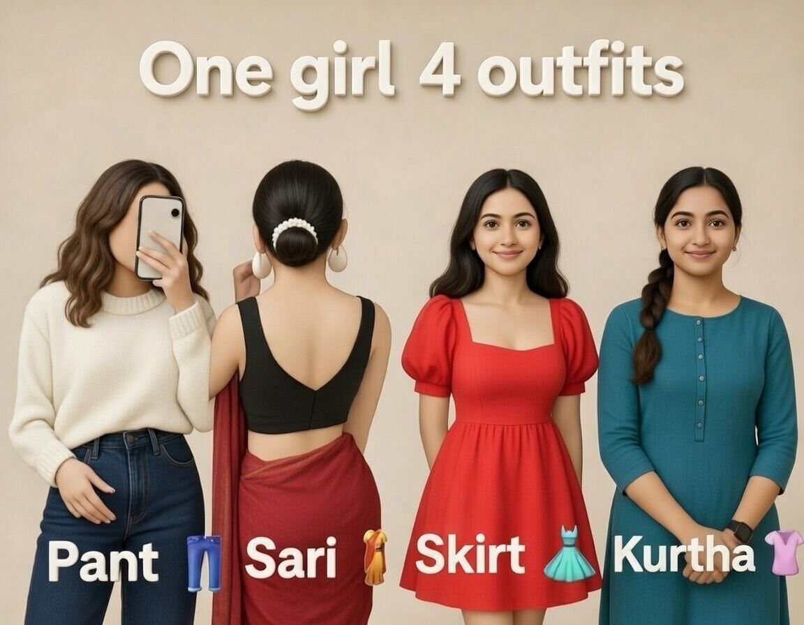 Which outfit suites on her ❓️

Comment down 👇 BM 💯 RT ✅