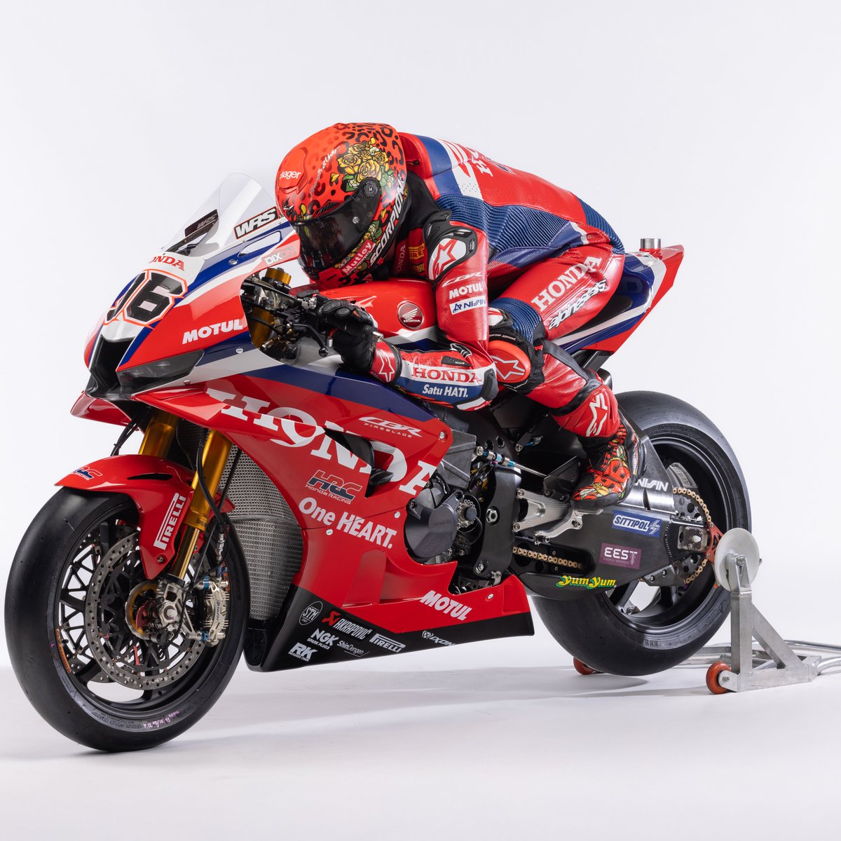 HondaMoto_HRC's tweet image. Take a look at the Jake Dixon's CBR1000RR-R Fireblade SP for 2026 campaign👀

WSBK Phillip Island Pre-season Test will be happening soon🔥

#Honda #WSBK
