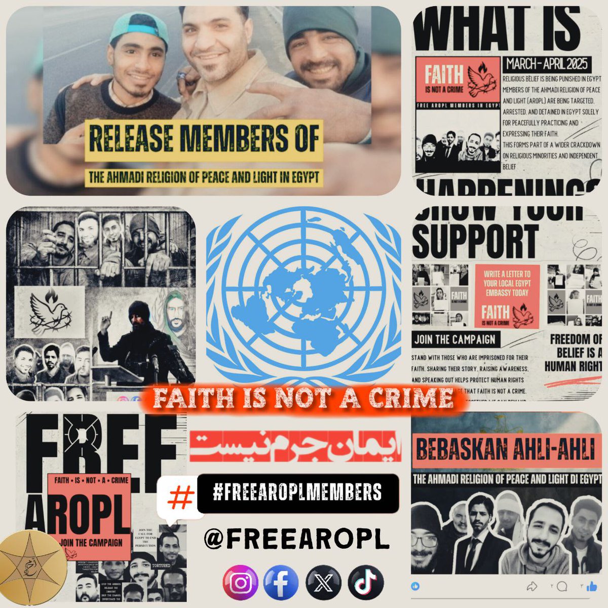 آزار و اذیت دین صلح و نور احمدی یک رویدادِ موردی نیست. مصر به‌طور نظام‌مند علیه اقلیت‌های دینی تبعیض قائل می‌شود.
#FreeAROPLMembers
amnesty.org/en/documents/M…
freeahmadis.com
<a href="/EgyptDarAlIfta/">دار الإفتاء المصرية 🇪🇬</a>