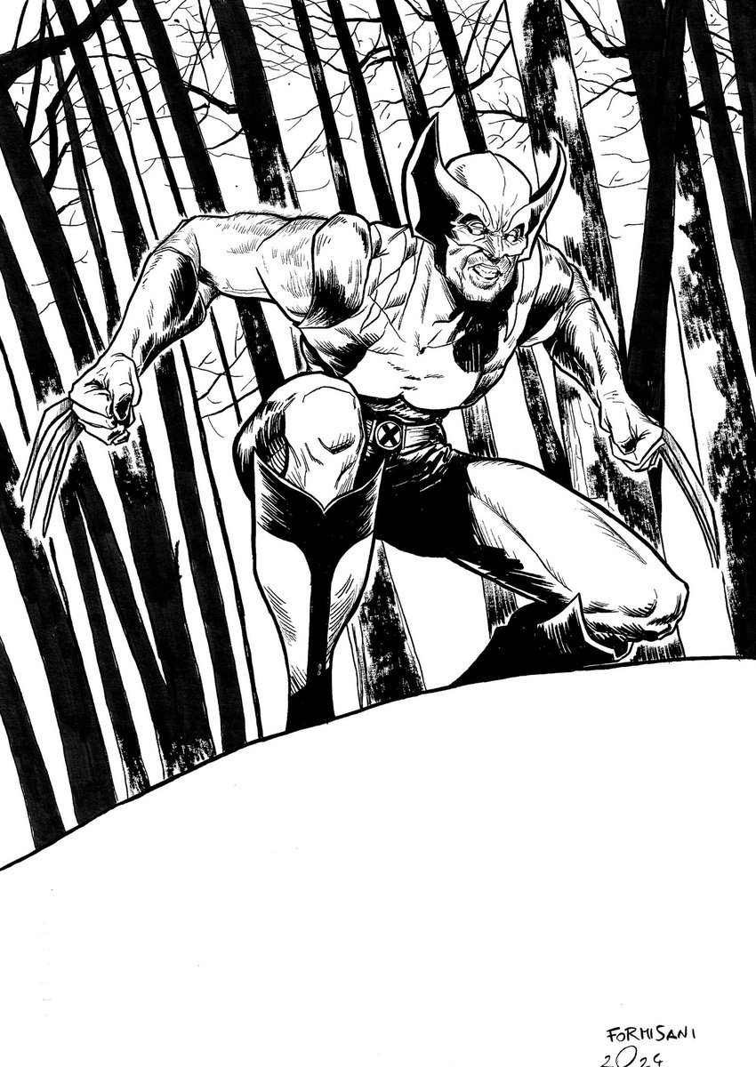 Wolverine Commission 🟡⚫️

• Ink on paper •

#Marvel #Wolverine #comics #comicbookart #illustration #ink #artwork #ArtistOnTwitter