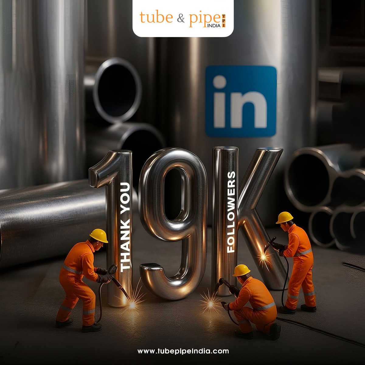 tubepipeindia's tweet image. We are excited to share that @TubePipeIndia recently hit the 19000+ follower mark on our #LinkedInPage.

Not a ‘follower’ yet? Join us now on LinkedIn: linkedin.com/company/tube-p…

#TubePipeIndia #Followers #LinkedinFollowers #TubeAndPipe #IndustryNews #Tube #Pipe #TPI #19K